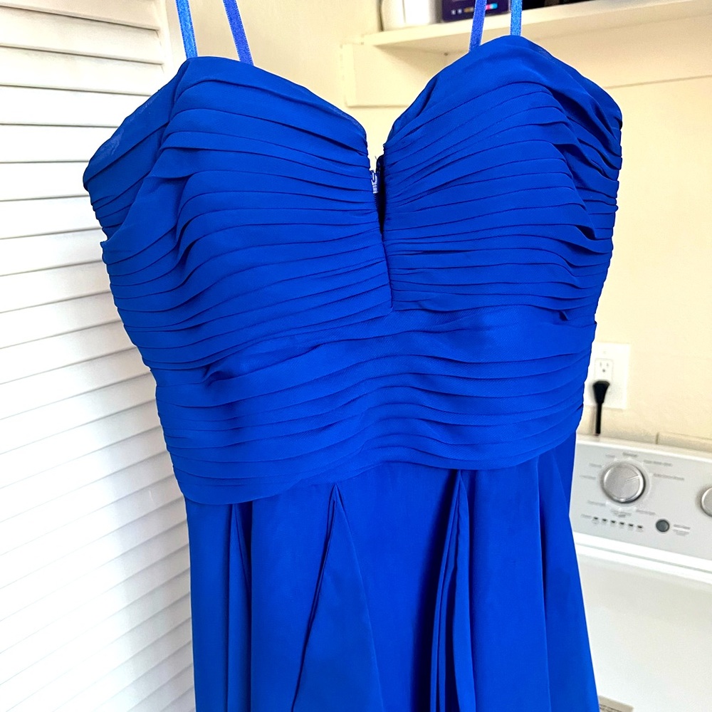 Royal blue hi low Arden B dress